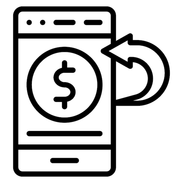 Ilustración del vector de dinero de recepción