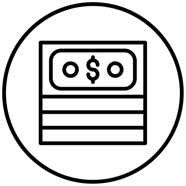 Ilustración del vector del dinero sucio