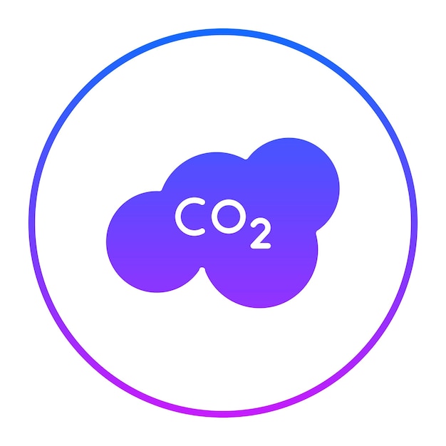 Ilustración del vector de dióxido de carbono