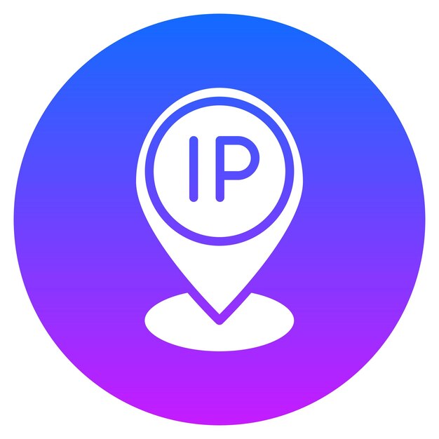Ilustración del vector de la dirección IP