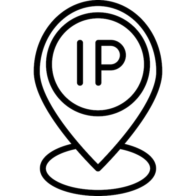 Ilustración del vector de la dirección IP