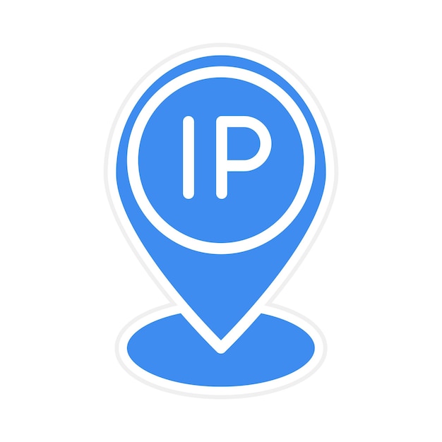 Ilustración del vector de la dirección IP