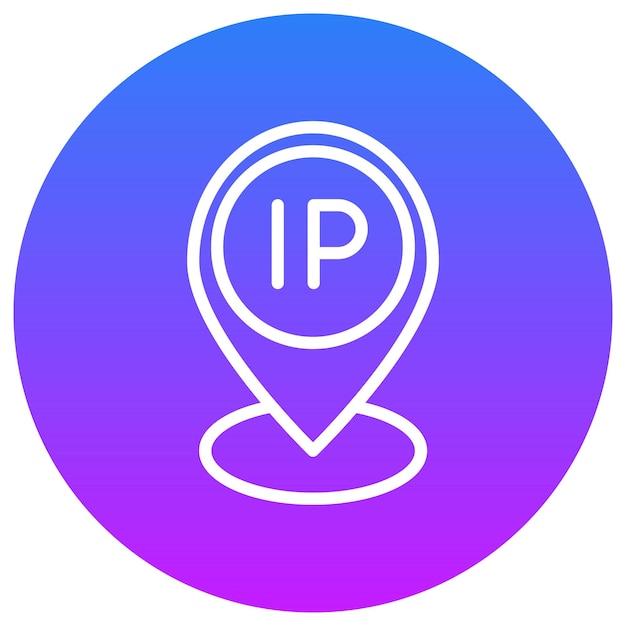 Ilustración del vector de la dirección IP