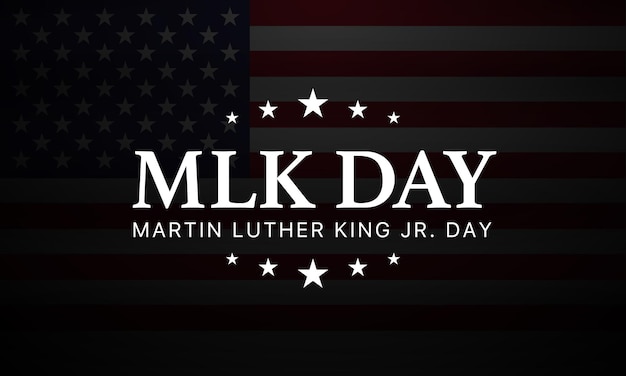 Ilustración de vector de diseño de banner del día de martin luther king