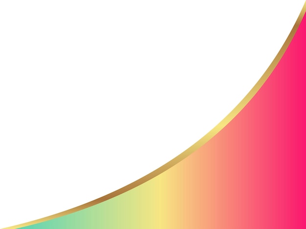 Ilustración de vector de diseño de esquina colorido degradado