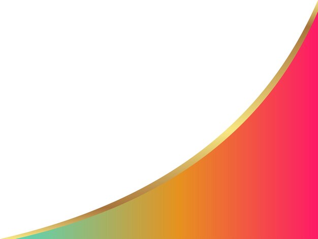 Ilustración de vector de diseño de esquina colorido degradado