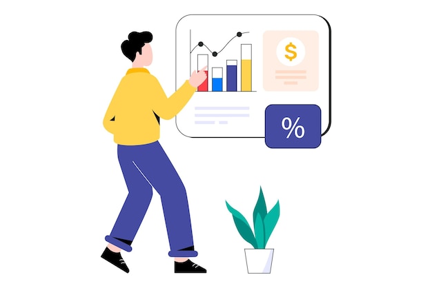 Ilustración de vector de diseño de estilo plano de seguimiento de pedidos. ilustración de stock