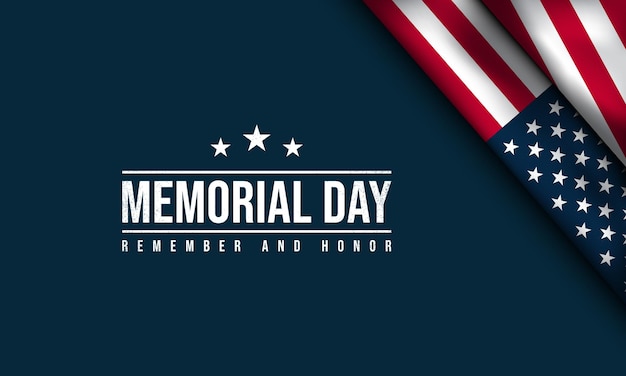 Ilustración de Vector de diseño de fondo de Memorial Day