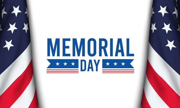 Ilustración de Vector de diseño de fondo de Memorial Day