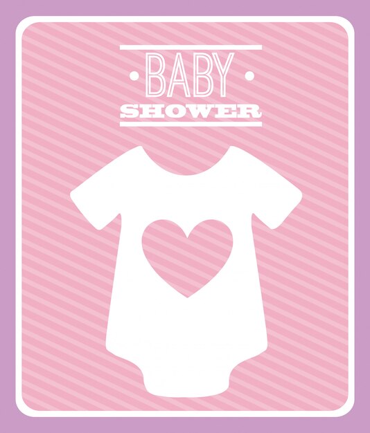 Ilustración de vector de diseño gráfico de ducha de bebé