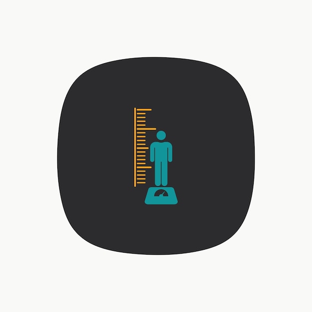 Ilustración de vector de diseño gráfico de icono de índice de masa corporal