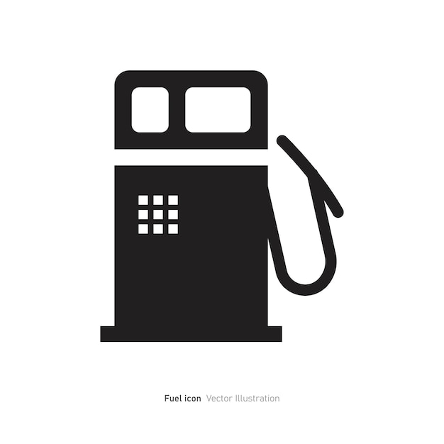 Ilustración del vector de diseño del icono de combustible