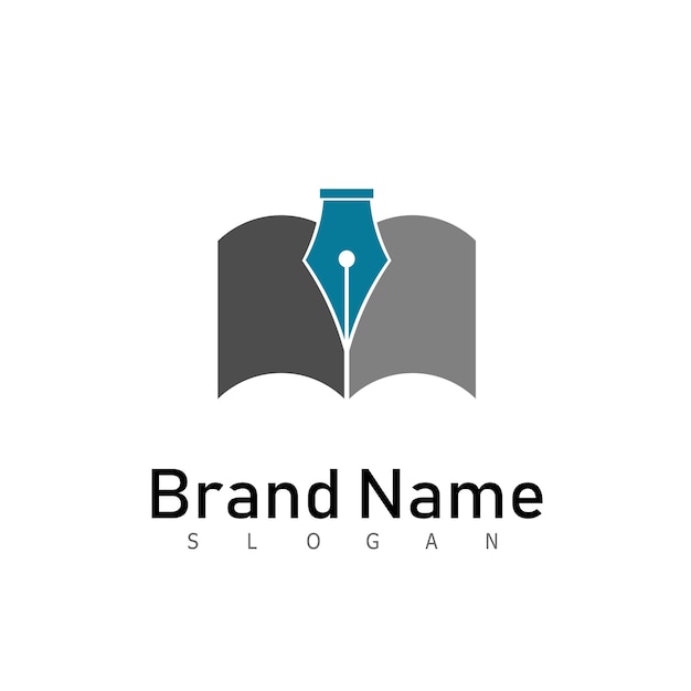 Ilustración de vector de diseño de icono de logotipo de educación