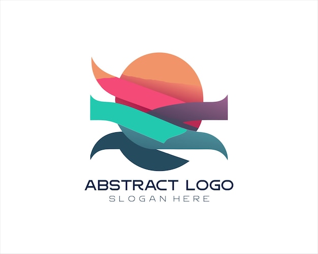 Ilustración de vector de diseño de logotipo abstracto