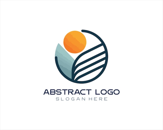 Ilustración de vector de diseño de logotipo abstracto