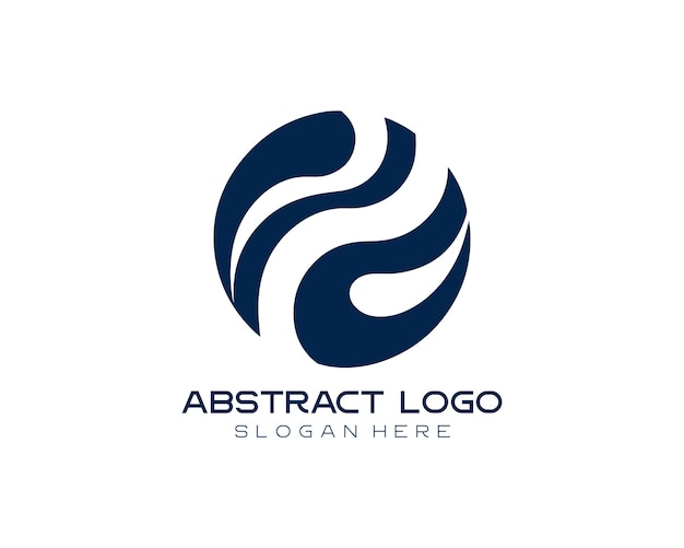 Ilustración de vector de diseño de logotipo abstracto