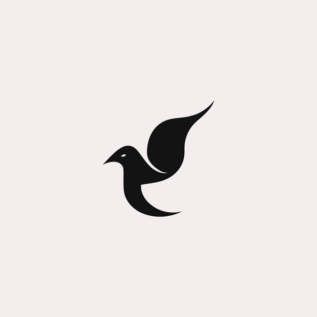 Ilustración de vector de diseño de logotipo de aves