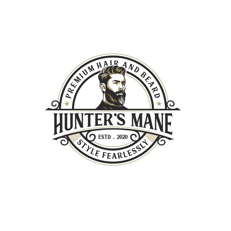 Vector ilustración de vector de diseño de logotipo de barbería