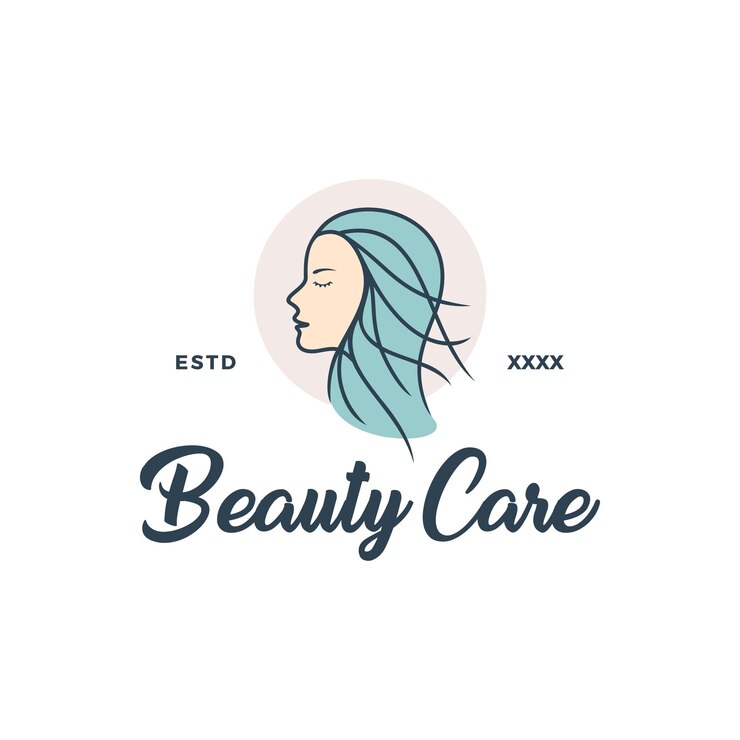 Ilustración de vector de diseño de logotipo de cuidado de belleza
