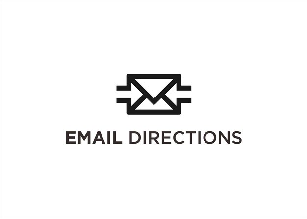 Ilustración de vector de diseño de logotipo de dirección de correo electrónico