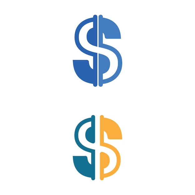 Ilustración de vector de diseño de logotipo e icono de dinero