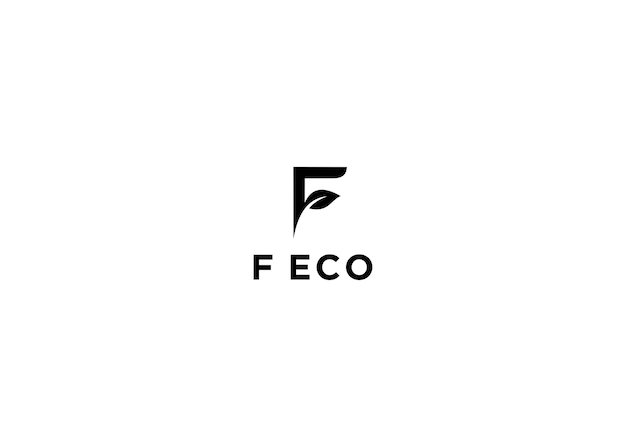 Ilustración de vector de diseño de logotipo ecológico f