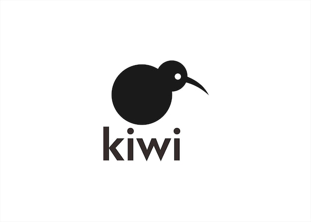 Ilustración de vector de diseño de logotipo de kiwi