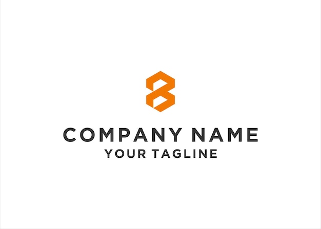 Ilustración de vector de diseño de logotipo letra B