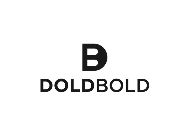 Ilustración de vector de diseño de logotipo de letra db
