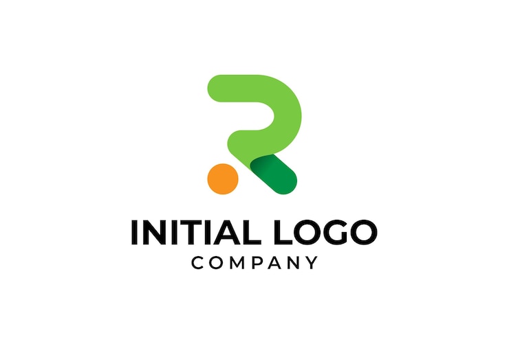 Vector ilustración de vector de diseño de logotipo moderno y elegante letra r