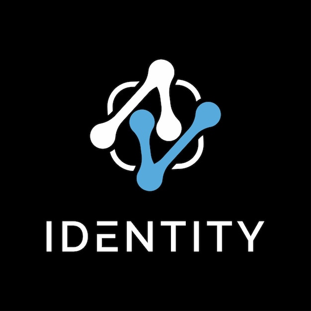 Ilustración de vector de diseño de logotipo n techno