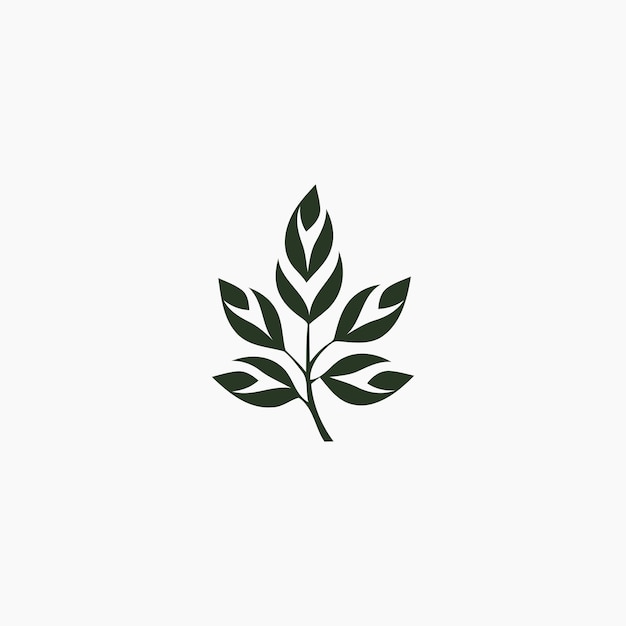 Ilustración de vector de diseño de logotipo de naturaleza de hoja