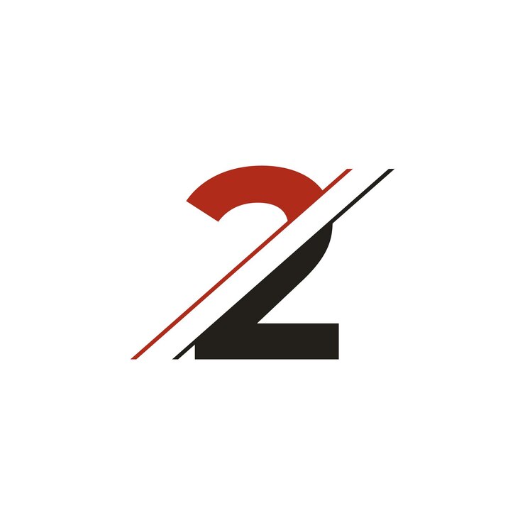 Vector ilustración de vector de diseño de logotipo o icono número 2