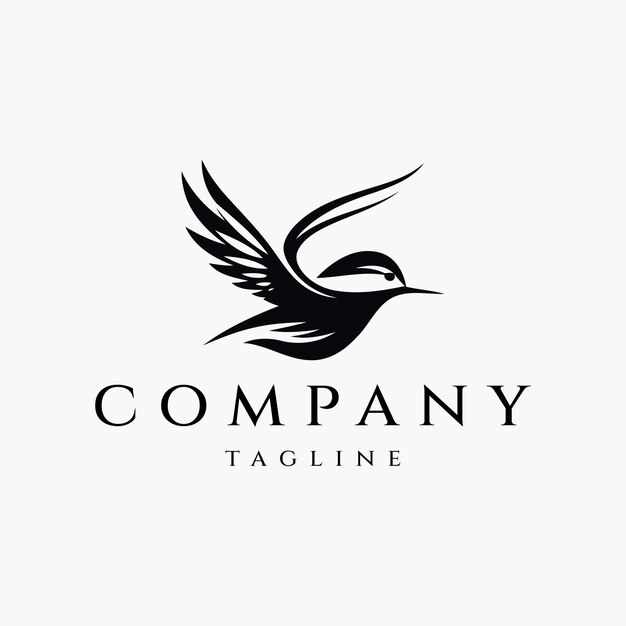 Ilustración de vector de diseño de logotipo de pájaro