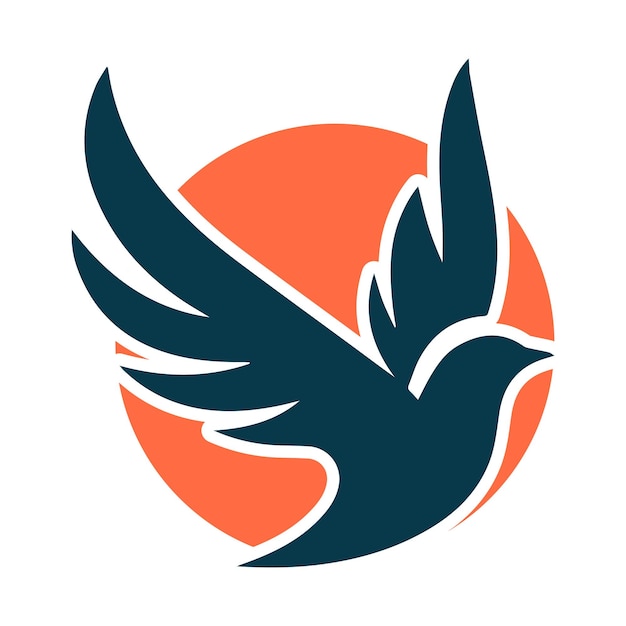 Ilustración de Vector de diseño de logotipo de pájaro