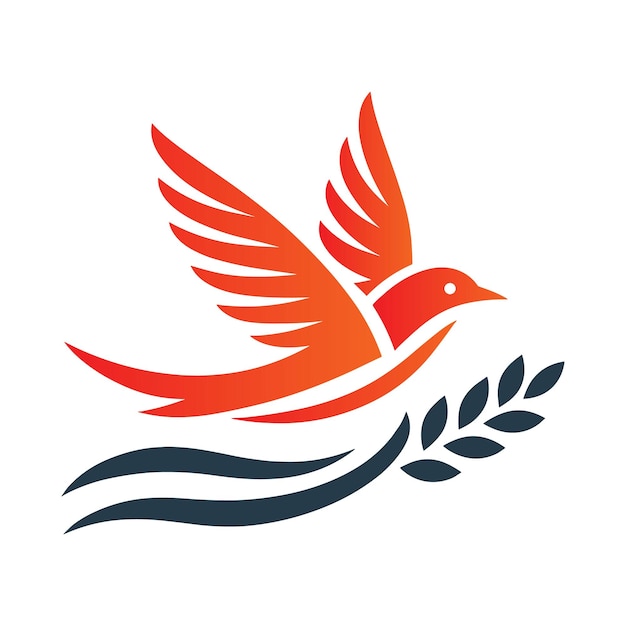 Ilustración de Vector de diseño de logotipo de pájaro
