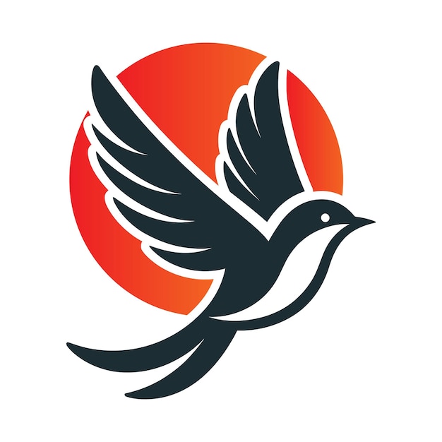 Ilustración de Vector de diseño de logotipo de pájaro