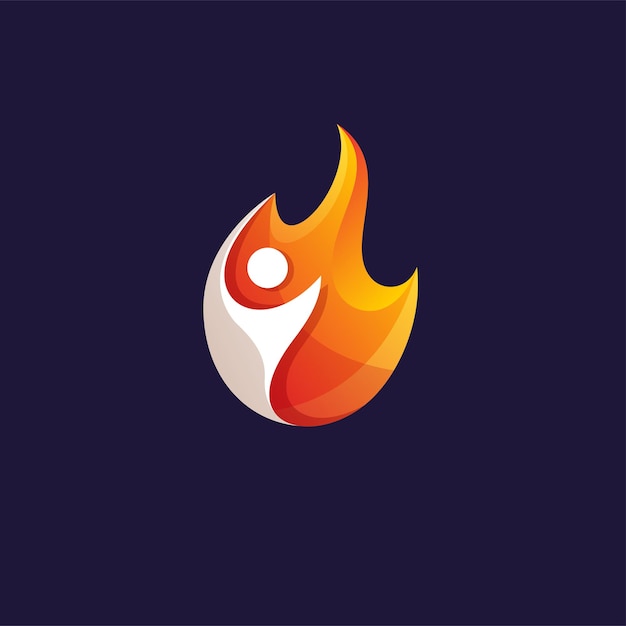 Ilustración de vector de diseño de logotipo de personas