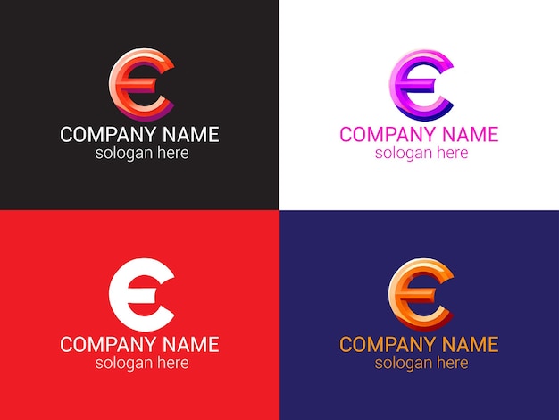 Ilustración de vector de diseño de logotipo de tecnología de concepto de letra d