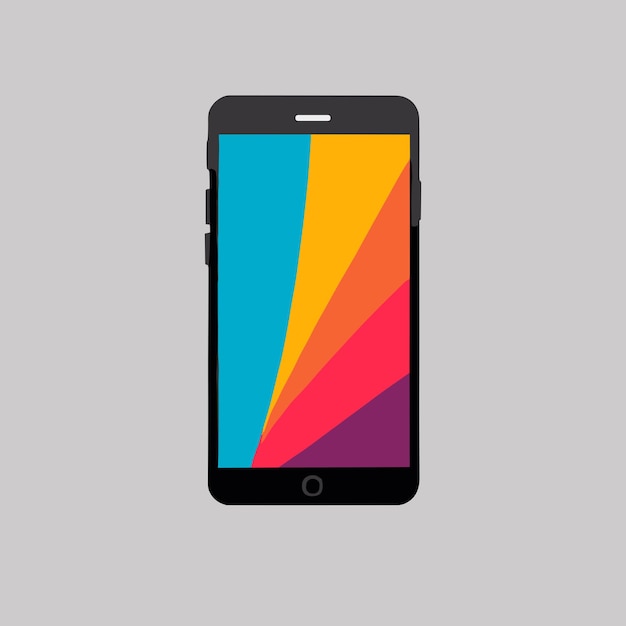 Ilustración de vector de diseño de logotipo de teléfono móvil de icono de teléfono inteligente