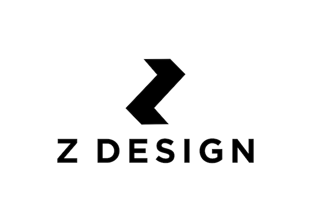 Ilustración de vector de diseño de logotipo z