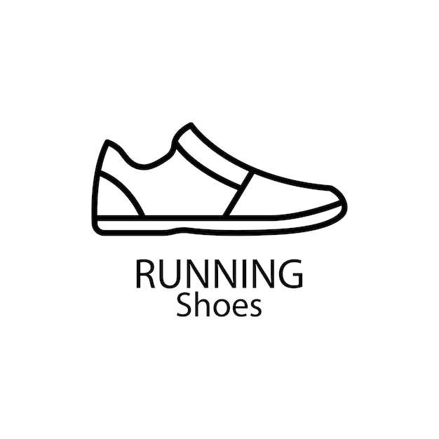 Ilustración de vector de diseño de logotipo de zapatos