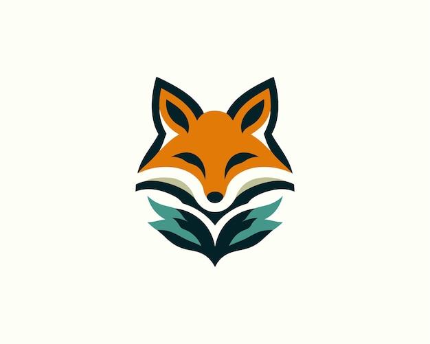 Ilustración de vector de diseño de logotipo de zorro