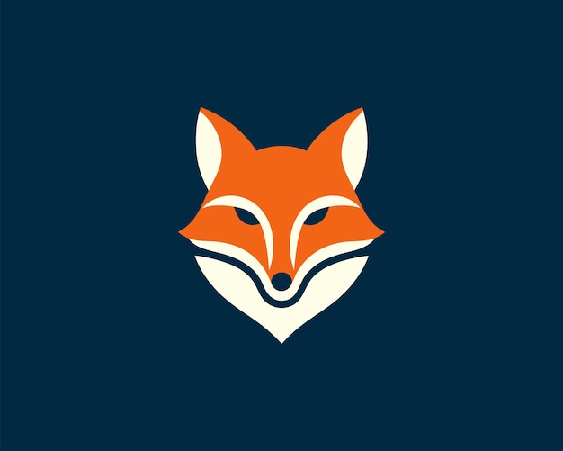 Ilustración de vector de diseño de logotipo de zorro