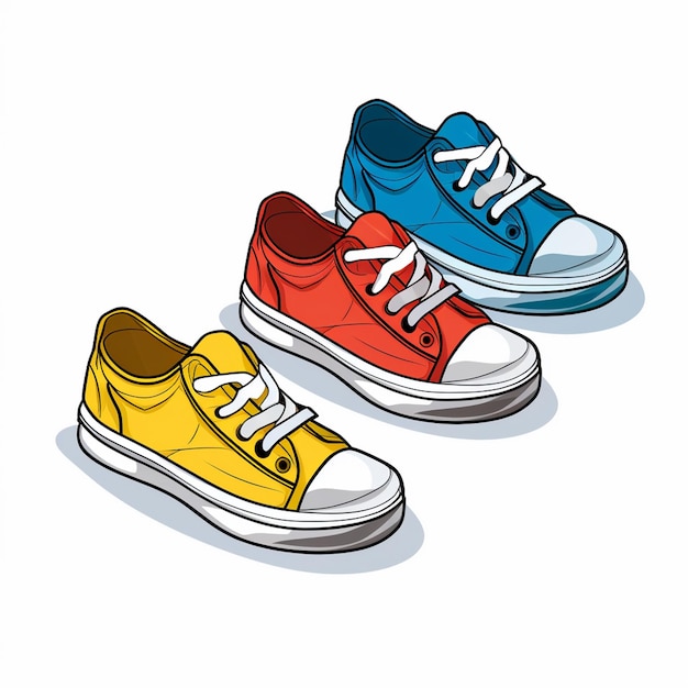 Ilustración vector diseño moda calzado deporte aislado pie icono zapatos símbolo de zapato c