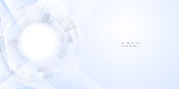 Ilustración de vector de diseño moderno de fondo de tecnología abstracta blanca