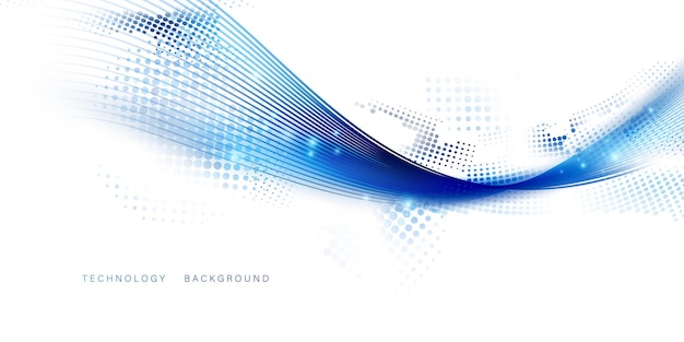 Ilustración de vector de diseño moderno de fondo de tecnología abstracta