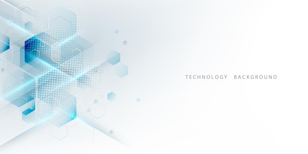 Ilustración de vector de diseño moderno de fondo de tecnología abstracta