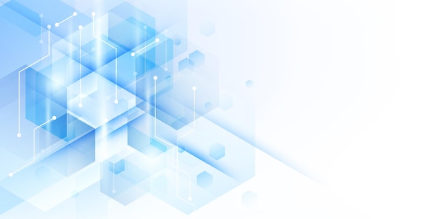 Ilustración de vector de diseño moderno de fondo de tecnología abstracta