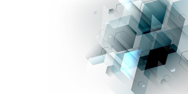 Ilustración de vector de diseño moderno de fondo de tecnología abstracta